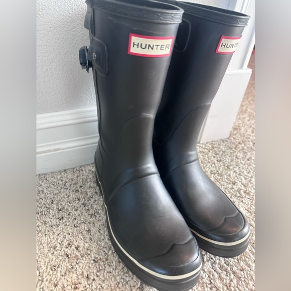 🖤 HUNTER Original Adjustable Rain Boot Black 8 - Picture 2 of 9